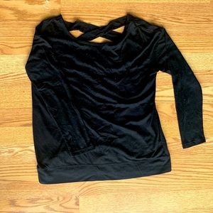 GAIAM lattice back long sleeve tee
